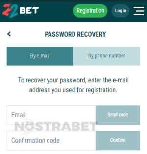 22bet password recovery