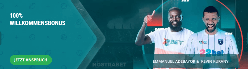 22bet Sport-Willkommensbonus