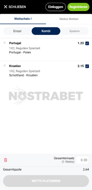bet-at-home eine Wette platzieren