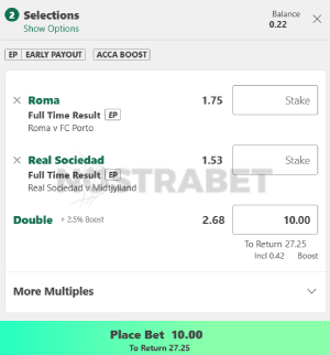 bet365 bet slip selection