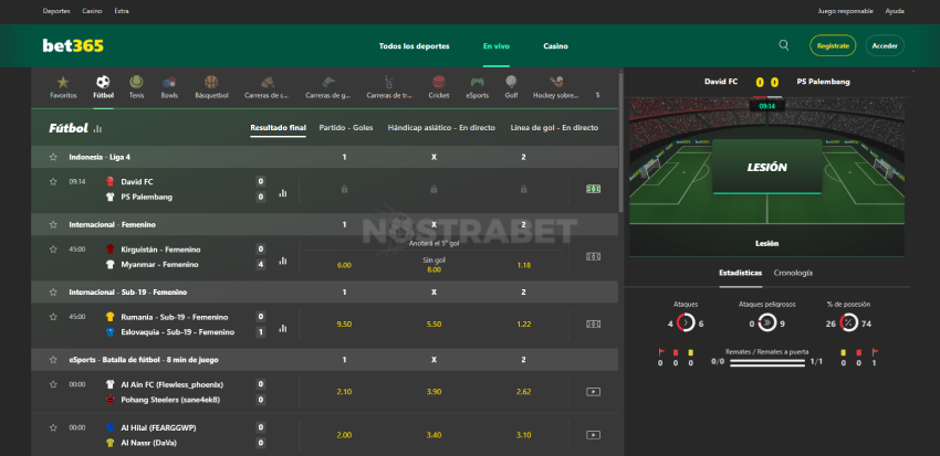 bet365 apuestas en vivo