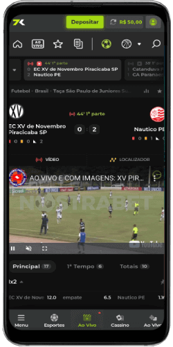 Transmissão ao vivo do aplicativo Bet7k para Android