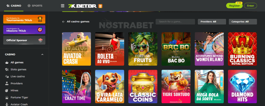 jogos de cassino bet7k