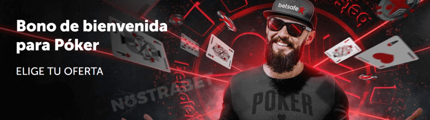 Bono de bienvenida de póquer betsafe