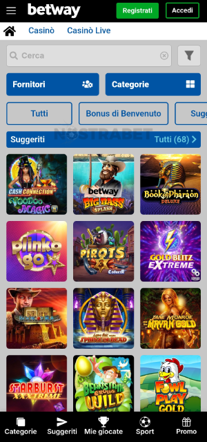betway casinò