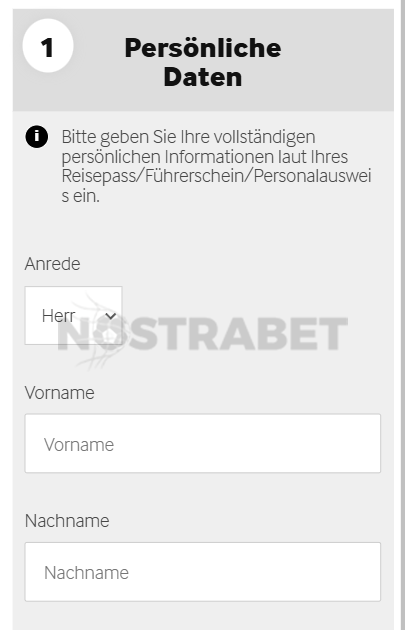 betway-Registrierung