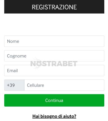 registrazione betway