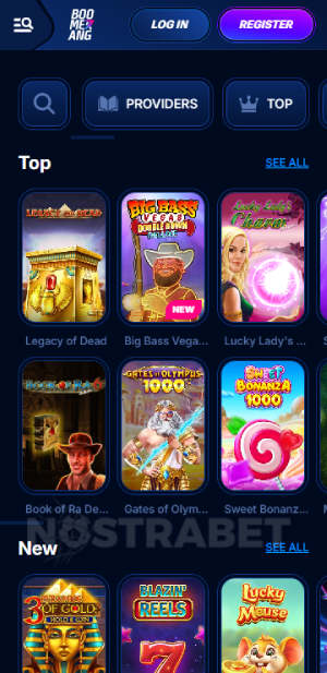 boomerang bet casino games