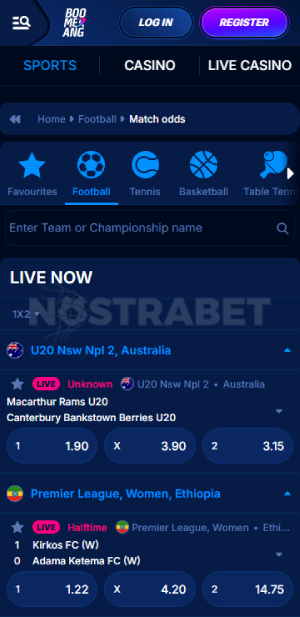 boomerang bet live sports
