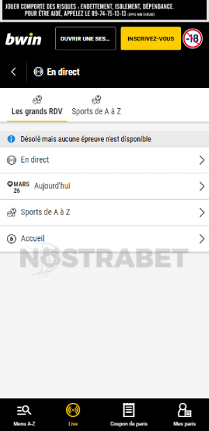 bwin sports en direct