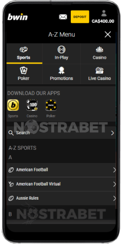 bwin mobile app canada