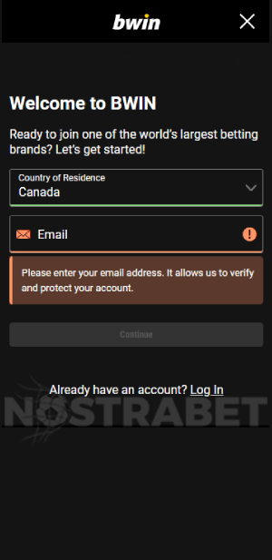 bwin registration steps