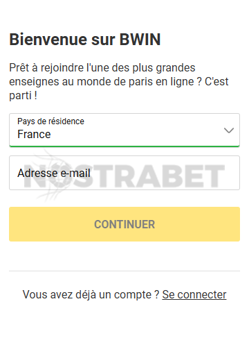 inscription bwin
