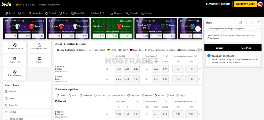 paris sportifs bwin