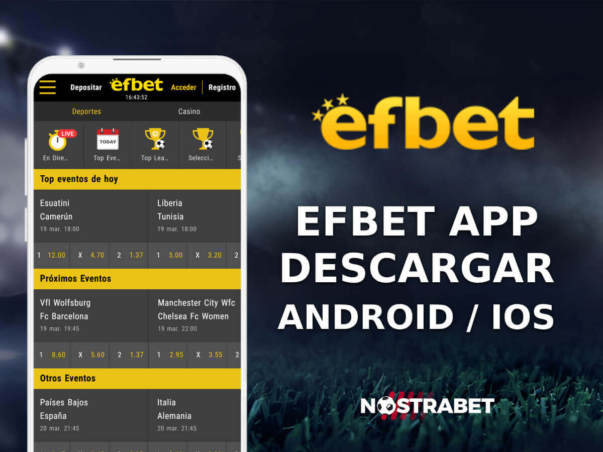 App móvil de Efbet
