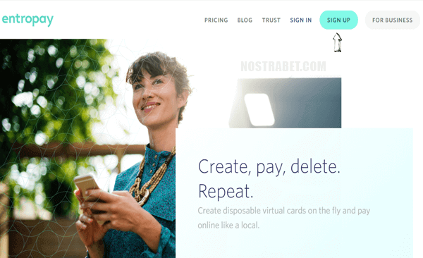 entropay бутон за регистрация