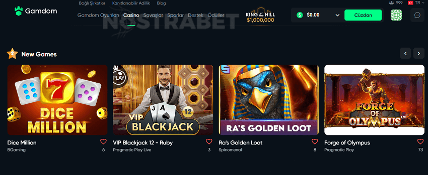 gamdom casino oyunları