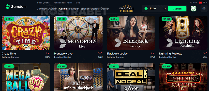 gamdom canlı casino
