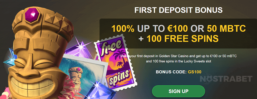 Golden Star casino first deposit bonus