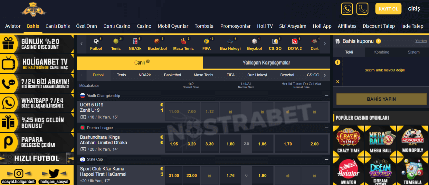 holiganbet web sitesi tasarımı
