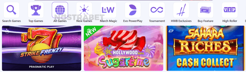 hollywoodbets casino games