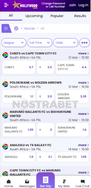 hollywoodbets how to place a bet