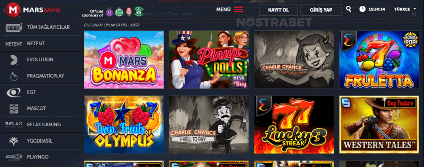 marsbet casino oyunları