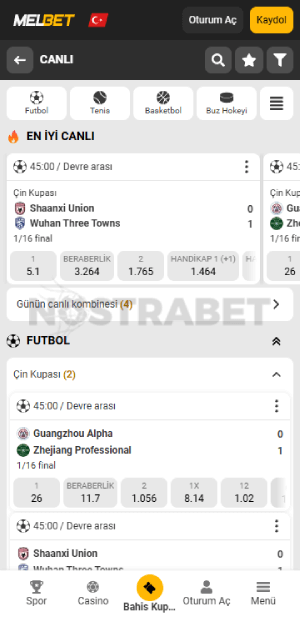 melbet canlı sporlar