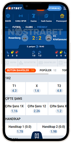 Mostbet iOS Canlı Spor Bahisleri