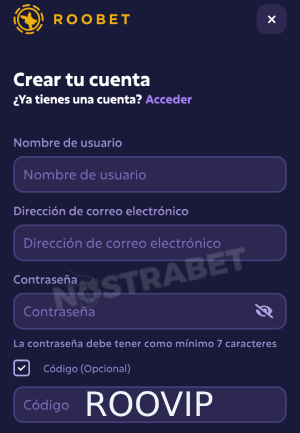 código promocional de roobet casino