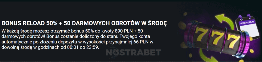 spinbetter bonus doładowania