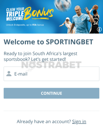 Sportingbet Bonus Code Enter ZA