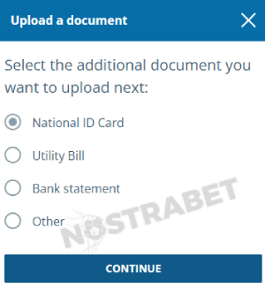 sportingbet verification documents