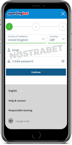 sportingbet mobile registration