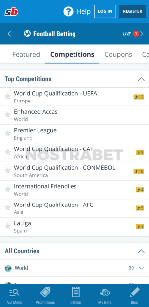 sportingbet soccer betting