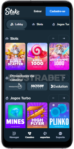 Stake Cassino Versão Móvel
