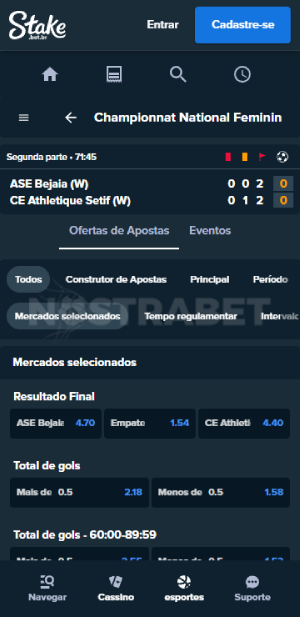 Stake.com apostas ao vivo em futebol