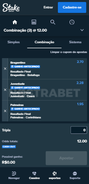 Stake.com faz uma aposta