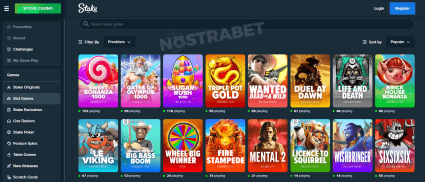 Stake us casino games
