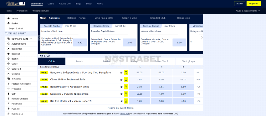 sport di william hill